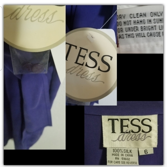 NWT Tess dress 100% SILK - Picture 2 of 2